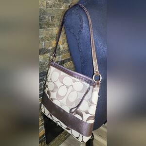 Brown And Tan Coach Purse